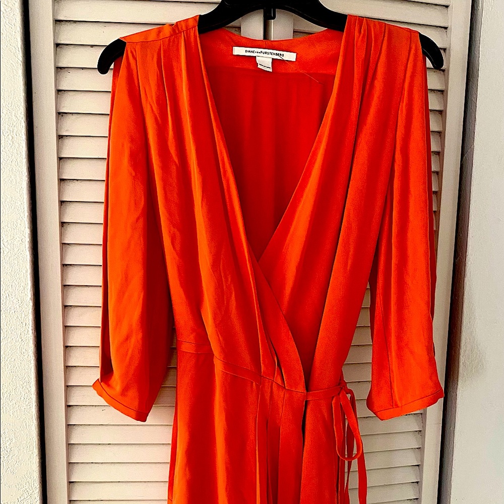 DVF Coral Wrap Dress
